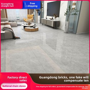 Guangdong Foshan diseño moderno estilo 800x800 gris cálido antideslizante azulejo de suelo esmaltado cuerpo completo mármol sala de estar azulejo de cerámica - Product Image 6