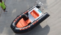 Bateau pneumatique rigide en fibre de verre de 12 pieds avec tube en PVC ou Hypalon