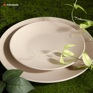 Vajilla de Lujo Moderna de 16 Piezas de Cerámica <span class=keywords><strong>Gres</strong></span> Apta para Microondas, Juego de Loza Clásica Esmaltada Color Piedra Beige Brillante para 4 Personas - Product Image 4
