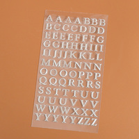 Lettres de l'alphabet imprimées auto-adhésives de haute qualité autocollants décoratifs pour la maison