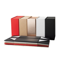 Boîte cadeau pliante de style élégant et luxueux, papier plat de 2 mm d'épaisseur avec fermeture magnétique en relief, impression laminée brillante et mate