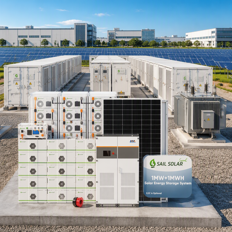 500kW 1MW PV ESS Solar Energy Storage System with Lithium Battery and ...