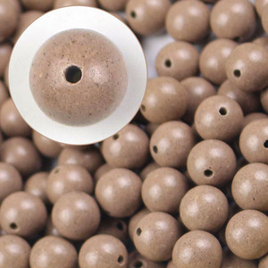 Perlas de incienso de madera redondas de 8 mm, color marrón, sueltas, para joyería budista DIY, aroma medicinal fragante y duradero. - Product Image 1