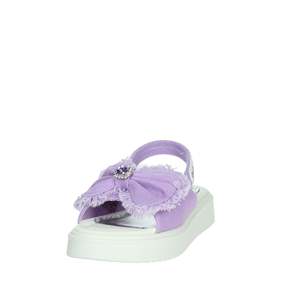 Gaelle Junior Violet Sandal <b>With</b> <b>Bow</b> Platform Heel For Girls Size 28 - Product Image 6