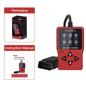 TopDiag T100 Pro Automotive Diagnostic Tool <strong>Engine</strong> Fault <strong>Code</strong> Reader Battery Test OBD2 <strong>Scanner</strong> for All Cars - Product Image 2