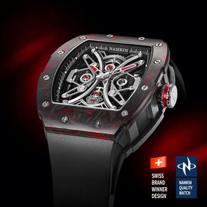 Montre mécanique pour homme personnalisée en acier inoxydable, style simple, résistante à l'eau, bracelet de 20 mm, affichage à aiguilles - Product Image 2