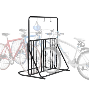 Estación de bicicleta de piso de estabilidad de Metal para estacionamiento de montaña/carretera/híbrido/neumático grueso y portabicicletas para Scooters para garaje - Product Image 5