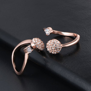 Rose Gold Floral Cluster Diamond <b>Ring</b> Pave Setting Women's Engagement <b>Ring</b> SA429 - Product Image 4