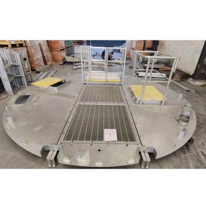 Plateforme de passage en acier inoxydable à carreaux pour réservoirs de stockage industriels et systèmes d'accès en usine - Product Image 6