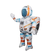 Decoración y Juguetes para Fiesta de Cumpleaños Infantil con Temática Espacial, Globos Inflables de Astronauta y Cohete