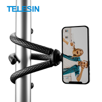Support de téléphone flexible Octopus déformable Telesin pour téléphone portable prise de vue Vlog support de trépied magnétique à dégagement rapide