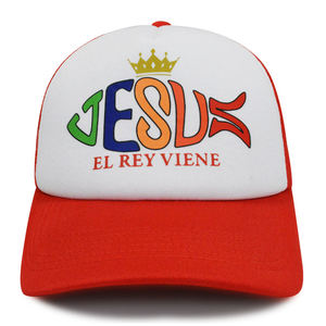Gorra Trucker de Malla con Logotipo Personalizado de Jesús, Gorra de 5 Paneles, Estilo Americano para Exteriores, Gorras de Malla de Espuma - Product Image 1