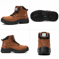 Bottes de travail mi-montantes ACE Safety Work automne/hiver, à lacets, avec embout en acier, anti-perforation, semelle intermédiaire sans métal, en daim, unisexe, pour la construction