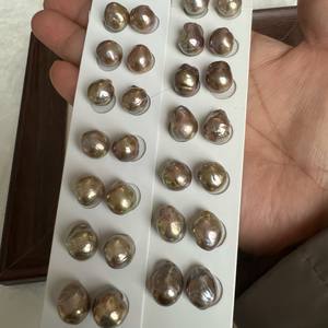 Perles d'eau douce en vrac de 2-3 mm, petites perles sans cœur, granulaires, non poreuses, perles de pain Mantou, perles naturelles en vrac incrustées, 2-3 mm - Product Image 4