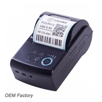 Printer Label Bluetooth USB Portabel 58mm, Cocok untuk Label Berbagai Lebar