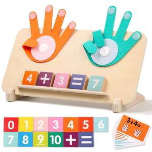 Juguetes Educativos Montessori para <span class=keywords><strong>la</strong></span> Primera Infancia, Conteo con los Dedos, Juguetes de Matemáticas para Bebés y Niños, Juguetes de Enseñanza con <span class=keywords><strong>la</strong></span> Palma de <span class=keywords><strong>la</strong></span> Mano - Product Image 1