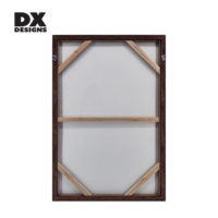 Peinture à l'huile de style chinois peinte à la main par DX Designs avec cadre en bois foncé - Art mural élégant pour le salon Décoration de la maison