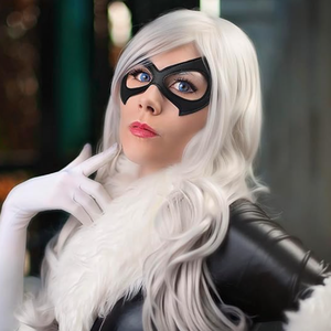 Cuero negro medio gato Eyemask mascarada Cosplay Halloween vestido de lujo maquillaje fiesta disfraz accesorio - Product Image 5