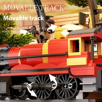 Meiji Building Block Book Magic Train 13017A 13015A Modèle d'assemblage DIY Jouets éducatifs pour enfants Cadeau Ensembles de blocs de construction