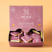 Boîte de présentation personnalisée pour barres chocolatées, emballage en carton thermoscellable, emballage pour bonbons, barres gommeuses, barres protéinées, gaufrage, écologique