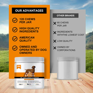 Vente en gros d'extrait de <span class=keywords><strong>glucosamine</strong></span> <span class=keywords><strong>HCL</strong></span> MSM Yucca arôme naturel complément pour chien joint de chanvre à mâcher doux pour chien - Product Image 3