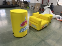Canapé de camping auto-gonflable double avec pompe à air intégrée, chaise gonflable, siège gonflable pour le camping et les événements