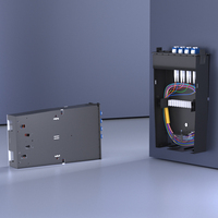 8-Core FTTH Desktop and Wall-Mounted Plastic Optical Fiber Terminal Box with 4-Port LC Optic Fiber Wall-Mounted Box