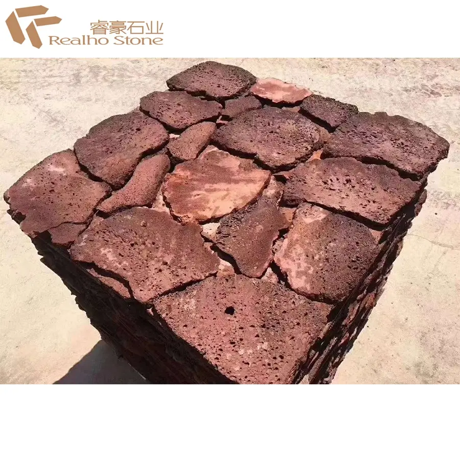 Natural Volcanic Stone Red Landscaping Lava Stones