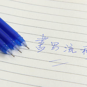 Настраиваемый 0,5 мм черный и синий стираемые чернила гелевая ручка с ластиком термостираемая ручка оптом - Product Image 3