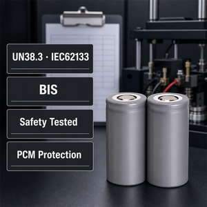 Cellule de batterie cylindrique LiFePO4 3.2V 6Ah 32700 32650 avec certifications UN38.3 IEC62133 <span class=keywords><strong>BIS</strong></span> pour éclairage solaire, onduleurs et stockage d'énergie - Product Image 4
