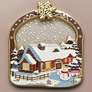 Imán de nevera con forma de esquí de los <span class=keywords><strong>Dolomitas</strong></span>, de metal esmaltado, diseño personalizado, recuerdos de vacas, imanes de metal, fabricante de regalos turísticos - Product Image 3