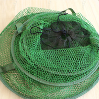 Tolure 490g 125cm Nylon Poisson Panier Pliant Garder Filet Suspendu Colle Poisson Protection Sac avec Gros Ventre Revêtement pour Crevettes