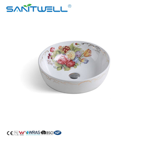 Lavabo da bagno artistico di design Chaozhou, stile popolare, con decorazione a ciotola, da appoggio - Product Image 4