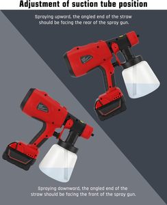 <span class=keywords><strong>Pistola</strong></span> de Pintura Inalámbrica HVLP de 200W para Autos, Aplicación de Tinte para Madera, Compatible con Batería <span class=keywords><strong>Milwaukee</strong></span> <span class=keywords><strong>M18</strong></span> de 18V (Herramienta Sin Pintura) - Product Image 6