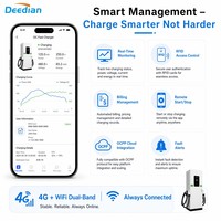 Estación de Carga Rápida Deedian de 80kW 120kW 160kW 240kWDC CCS1 CCS2 GBT para Vehículos Eléctricos, OCPP2.0.1, Pantalla Táctil de 10 Pulgadas, para Aeropuertos, OEM