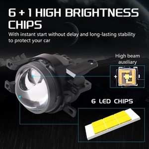New F09 PRO Bi Led Fog Light 3 Inch 42-49w High Power Super Bright Auxiliary Lamp Fog Light Auto Lamp - Product Image 3