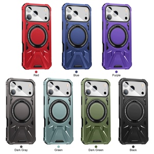 เคสโทรศัพท์แบบวงแหวนแม่เหล็ก 360 องศา สำหรับ iPhone 17 Pro Max, iPhone 17 Air, 16, 15 Pro Max, 14, 13, 12, 11  แบบกันกระแทกอย่างดี - Product Image 2