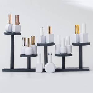 Flacon de <span class=keywords><strong>vernis</strong></span> à ongles <span class=keywords><strong>kaki</strong></span> de haute qualité 10 ml, flacon vide en verre transparent avec couvercle blanc et pinceau - Product Image 2