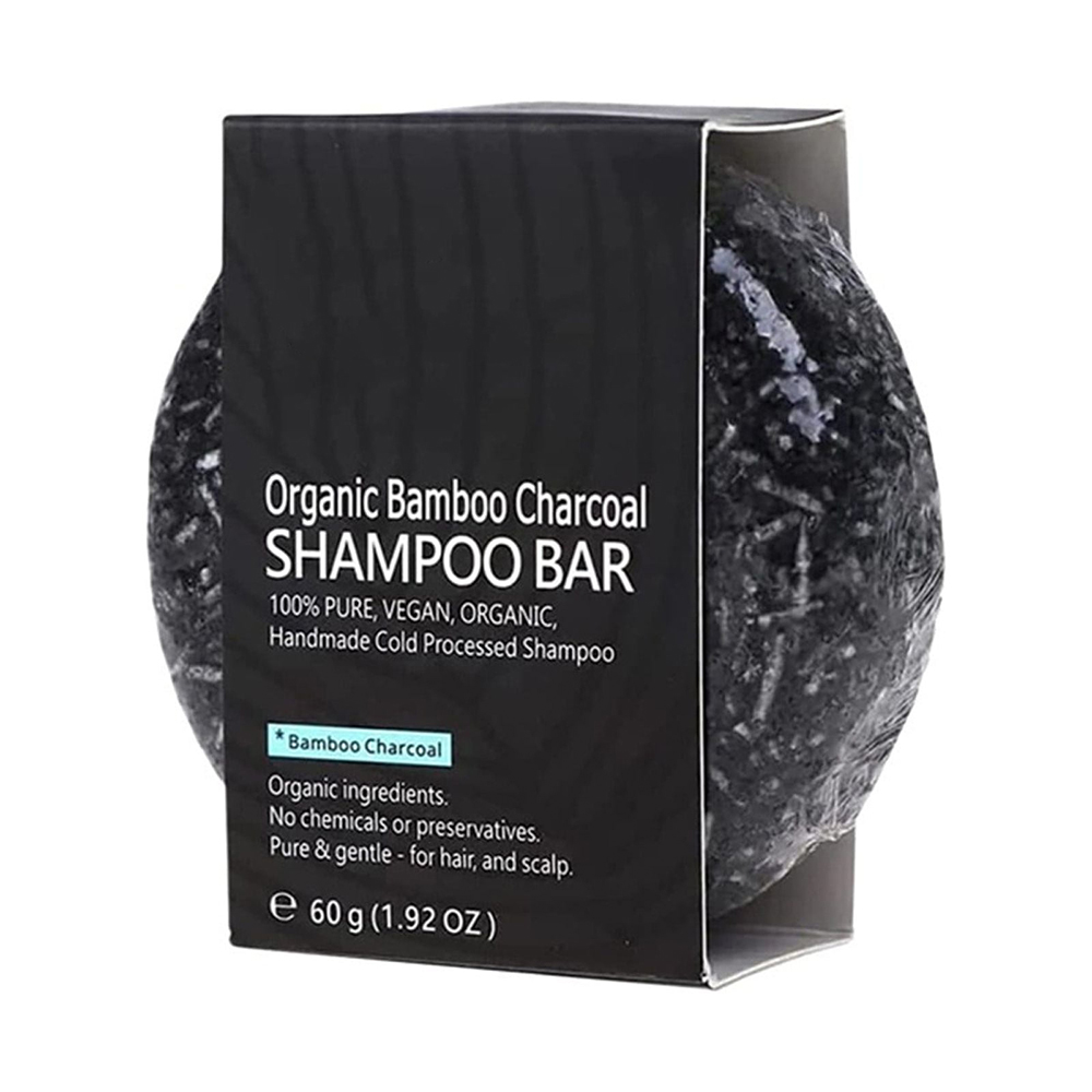 Organic Solid Black Hair Shampoo Bar Polygonum Soap With Handmade