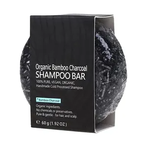 Sólido Orgânico Preto Cabelo Shampoo Bar Polygonum Sabonete com Handmade