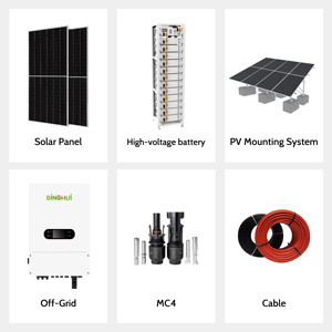 5KW 10KW 12KW 15KW 20kW năng lượng mặt trời hệ thống với ba giai đoạn biến tần 5KW 10KW off-lưới năng lượng mặt trời hệ thống 10000Watt nhà mái 5KW 8KW - Product Image 4