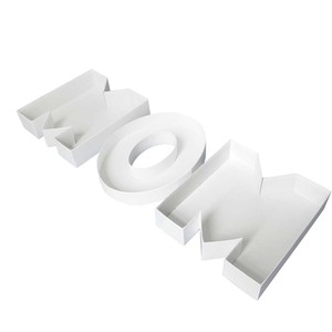 Sweet Fillable Mom Letter Shaped Flower Strawberry Cardboard Gift MAMA Box Mother's Day