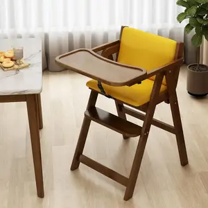 Foldable Solid Wood Baby Chairs Baby Rocking Chair