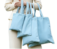 Sac fourre-tout en toile de coton naturel, plusieurs tailles - Sac de courses réutilisable et écologique avec poignée rembourrée pour les commandes en gros