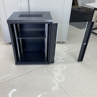 Baie de serveur réseau murale 15U, armoire d'équipement standard en acier de 19 pouces