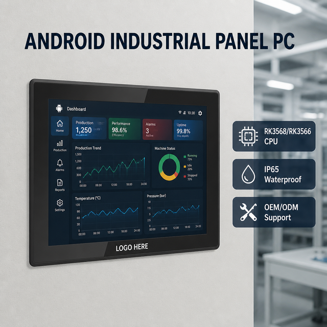 Factory 10 12Inch RK3566/3568/3288 /3399 Android Touch Panel Tablet Pc Embedded Industrial Android All- in -One Pc