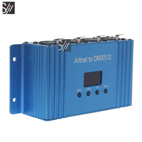 Contrôleur d'éclairage professionnel ArtNet DMX512, adaptateur DMX 4 ports 2048CH, contrôleur à 3 broches, variateur d'intensité, éclairage de discothèque