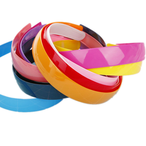 Accessoires de peinture classique à bord large de 2.5cm avec dents bandeau de lavage de visage antidérapant bandeau en plastique de couleur en gros - Product Image 1