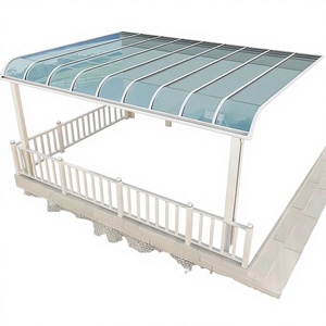 Auvent de toit motorisé rétractable en alliage d'aluminium avec revêtement acrylique PU <span class=keywords><strong>pour</strong></span> villa, balcon, terrasse, caravane, <span class=keywords><strong>camping</strong></span>, extérieur, jardin - Product Image 2