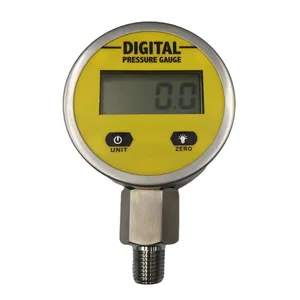 0~25Kgf/cm2 Range Dial 65mm 25 Bar Digital Pressure Gauge Manometer For Water, Oil and Gas